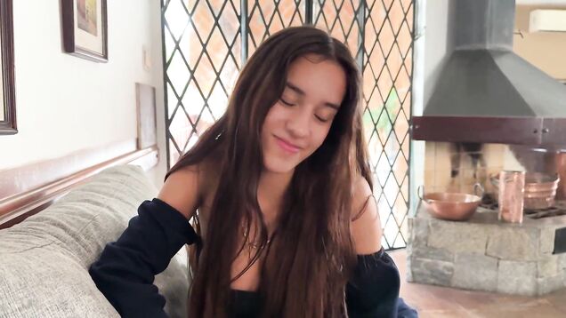 First Casting With Busty Skinny 18yo Brazilian Teen - POV Blowjob